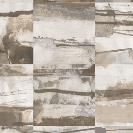 Aquarelle Tile Wallpaper in Beige & Greys