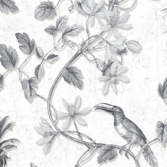 Toucan Toile Wallpaper