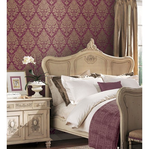 In Register Damask Wallpaper