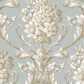 Floral Damask Wallpaper