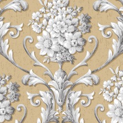 Floral Damask Wallpaper