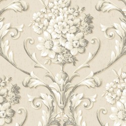 Floral Damask Wallpaper