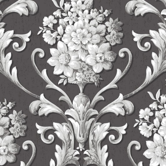 Floral Damask Wallpaper