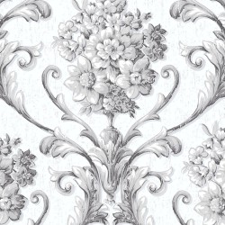 Floral Damask Wallpaper