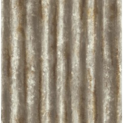 Corrugated Metal Rust Industrial Texture Wallpaper